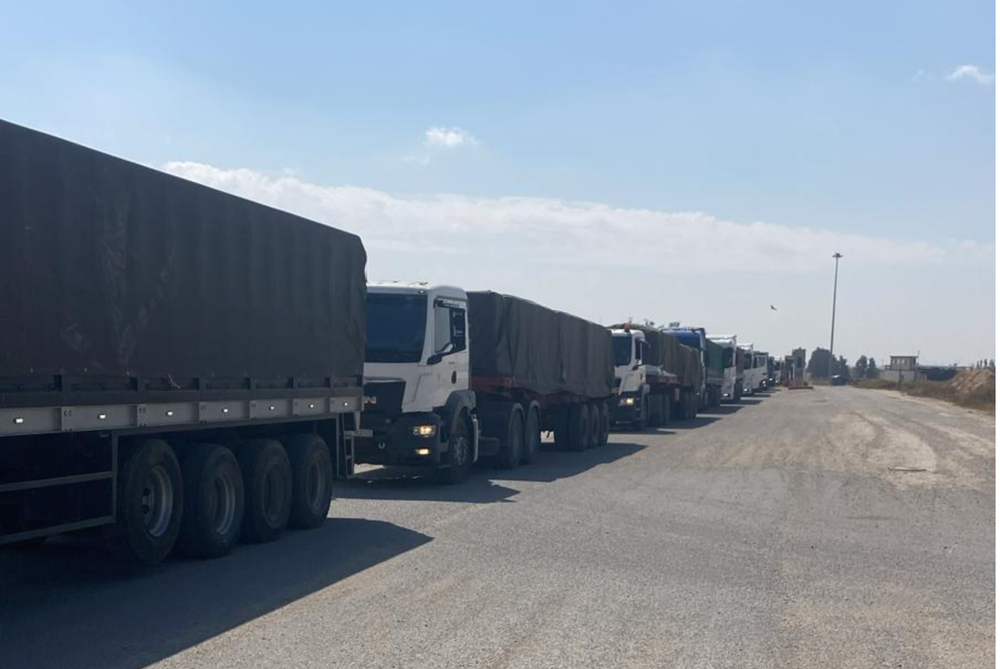 IDF facilitates unprecedented Humanitarian Aid Truck entries to Gaza Strip post image